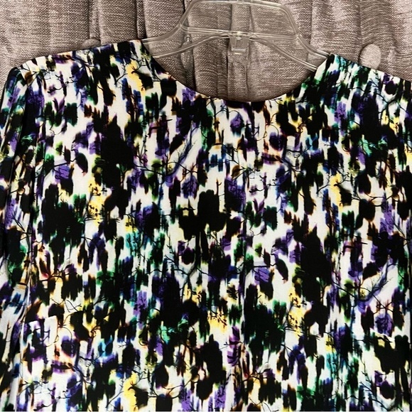 ERDEM Emma Wiggle Abstract Print Silk Mini Shift Dresss - Picture 6 of 16